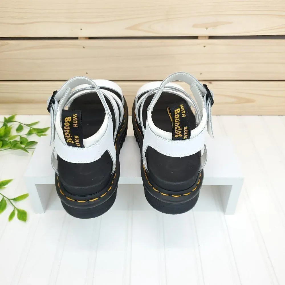 Dr. Martens Women's Blaire Hydro Leather Strap Sandals Size 9